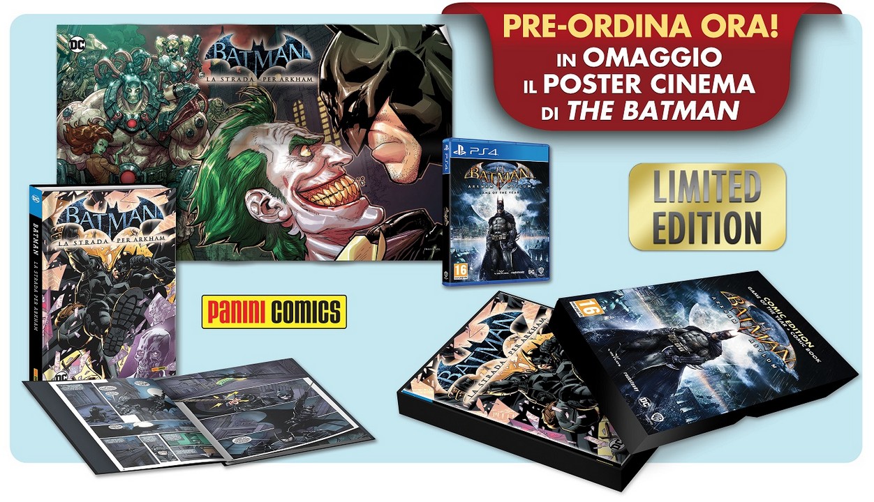 Batman: Arkham Asylum, la Comic Edition realizzata in collaborazione con  Panini 